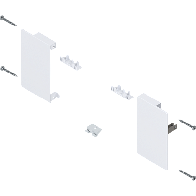 фото крепление передней панели merivobox, m, белый шелк,l+r