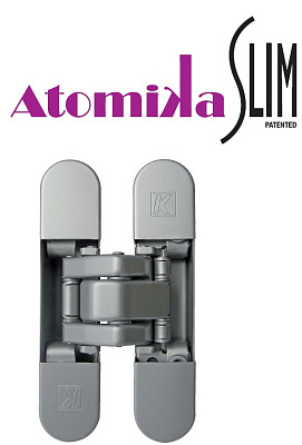 фото скрытая петля atomika slim, матовый хром